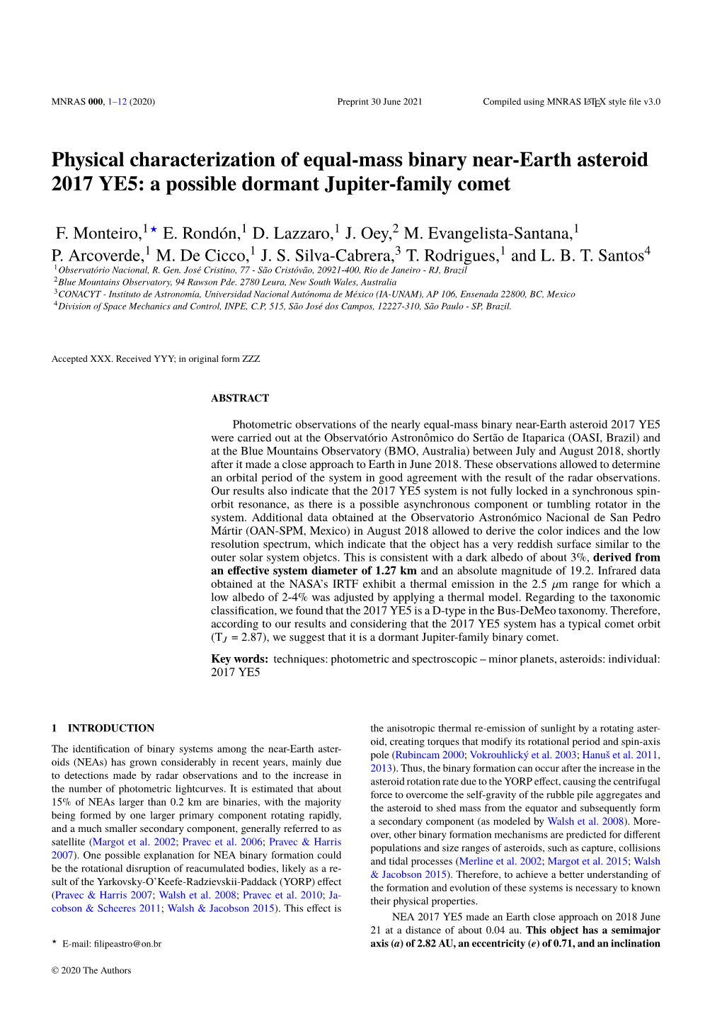 Physical Characterization of Equal-Mass Binary Near-Earth Asteroid 2017 YE5: a Possible Dormant Jupiter-Family Comet