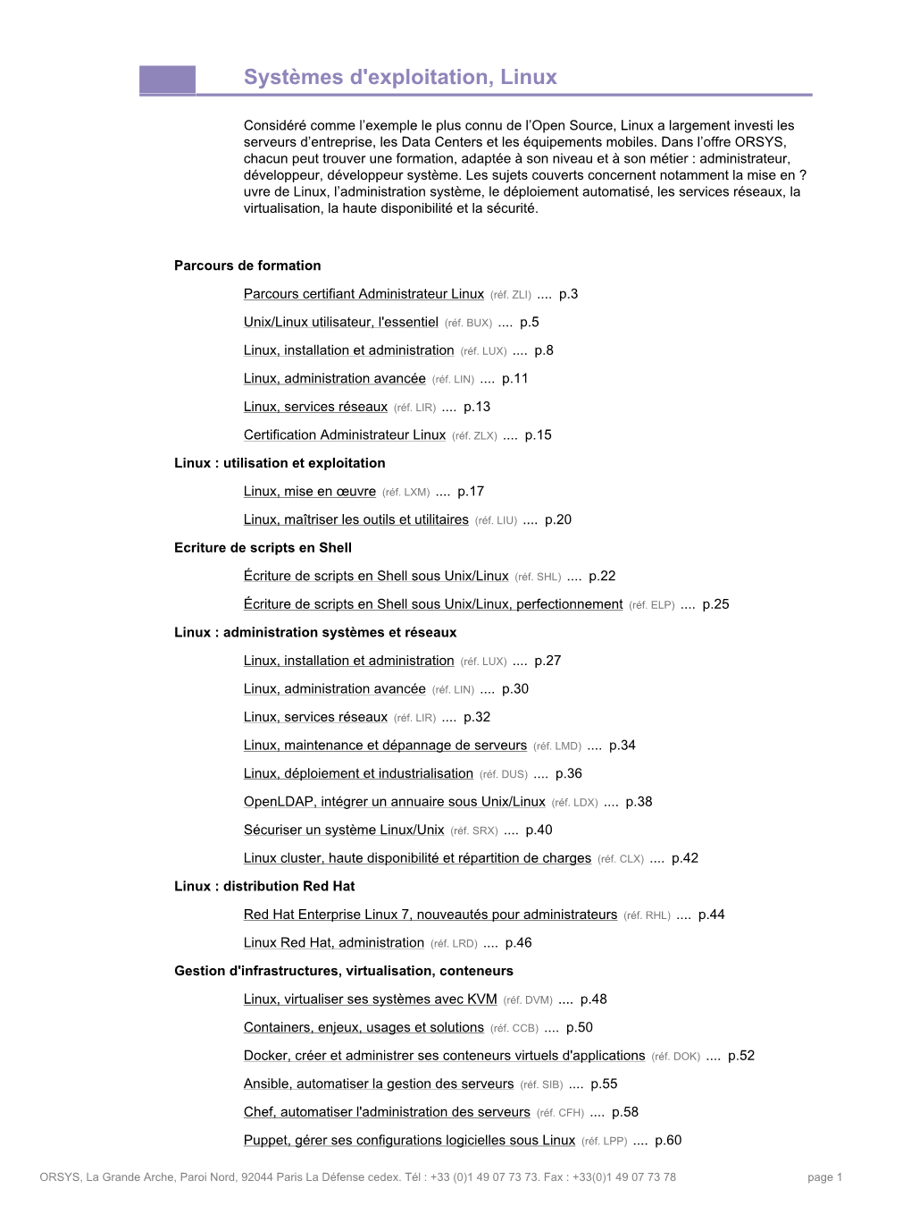 Systèmes D'exploitation, Linux