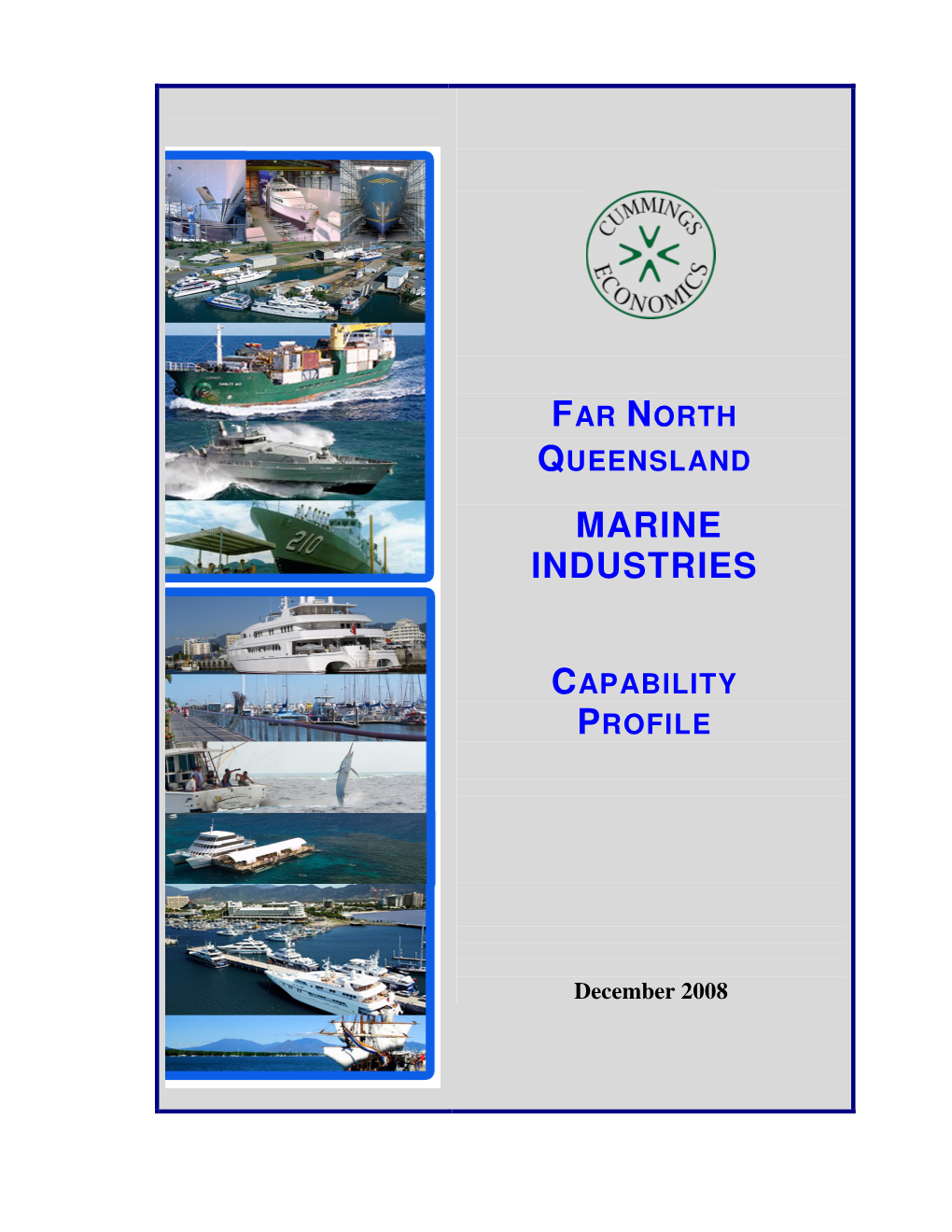 Far North Queensland Marine Industries Capability Profile