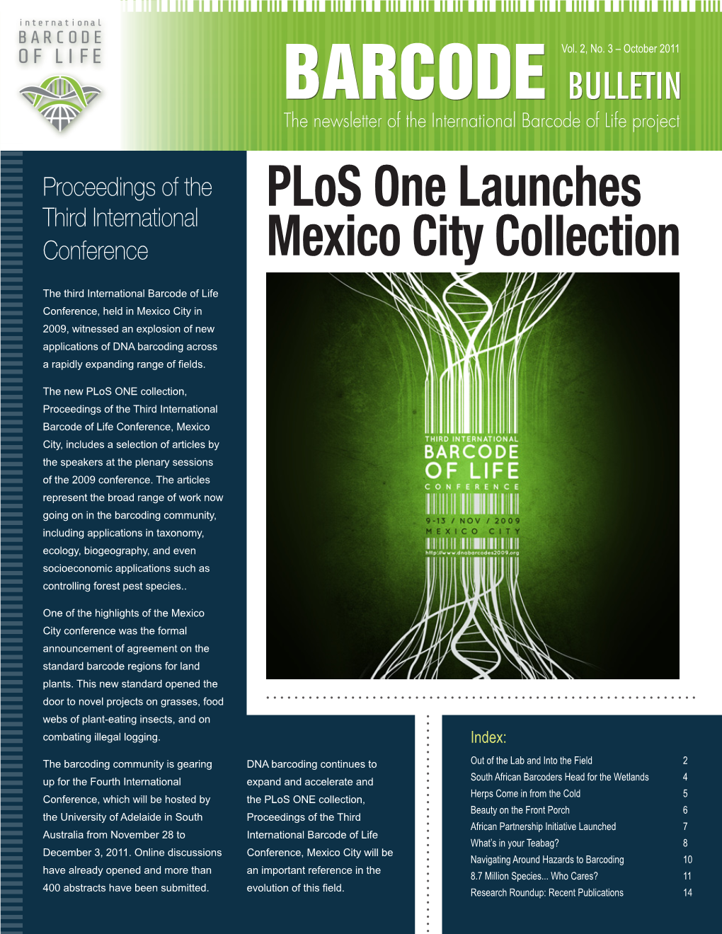 Plos One Launches Mexico City Collection