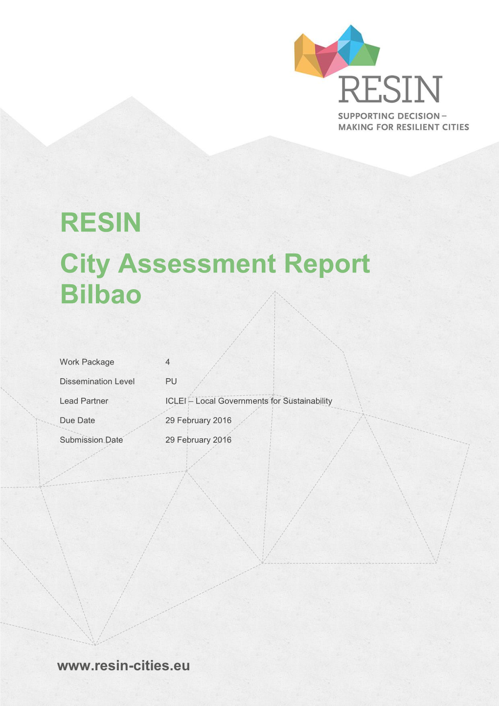 RESIN City Assessment Report | Bilbao 2