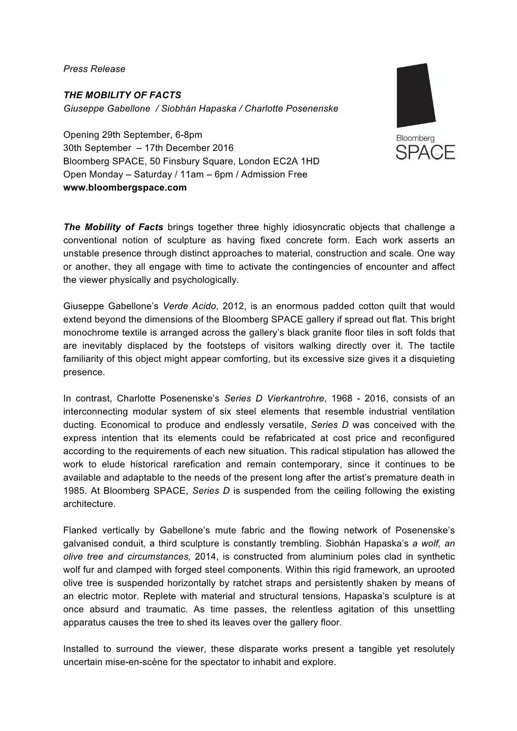 FINAL the Mobility of Facts Press Release