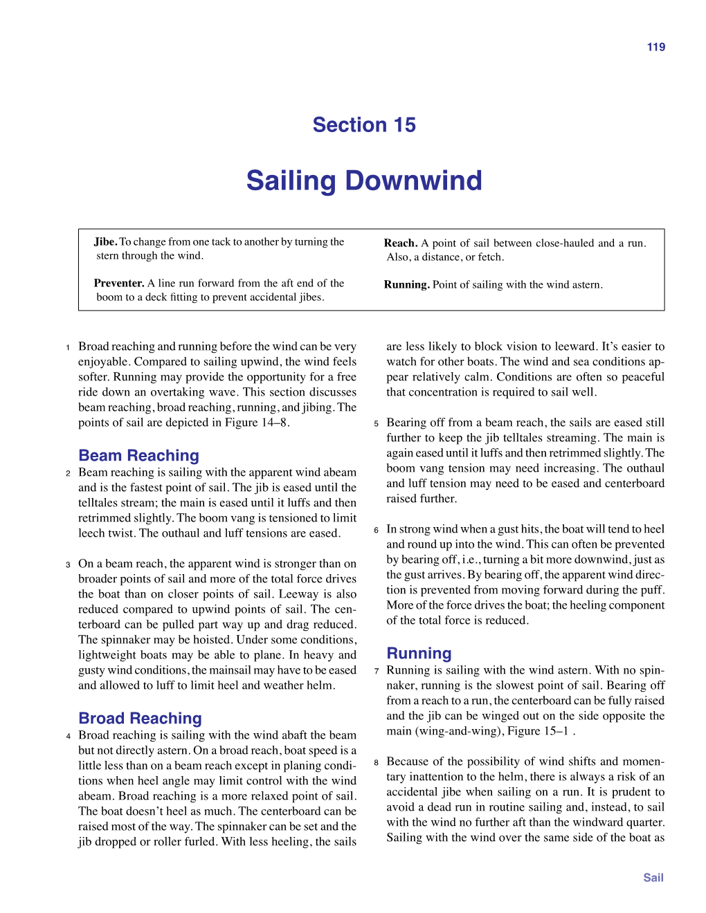 Sailing Downwind 119