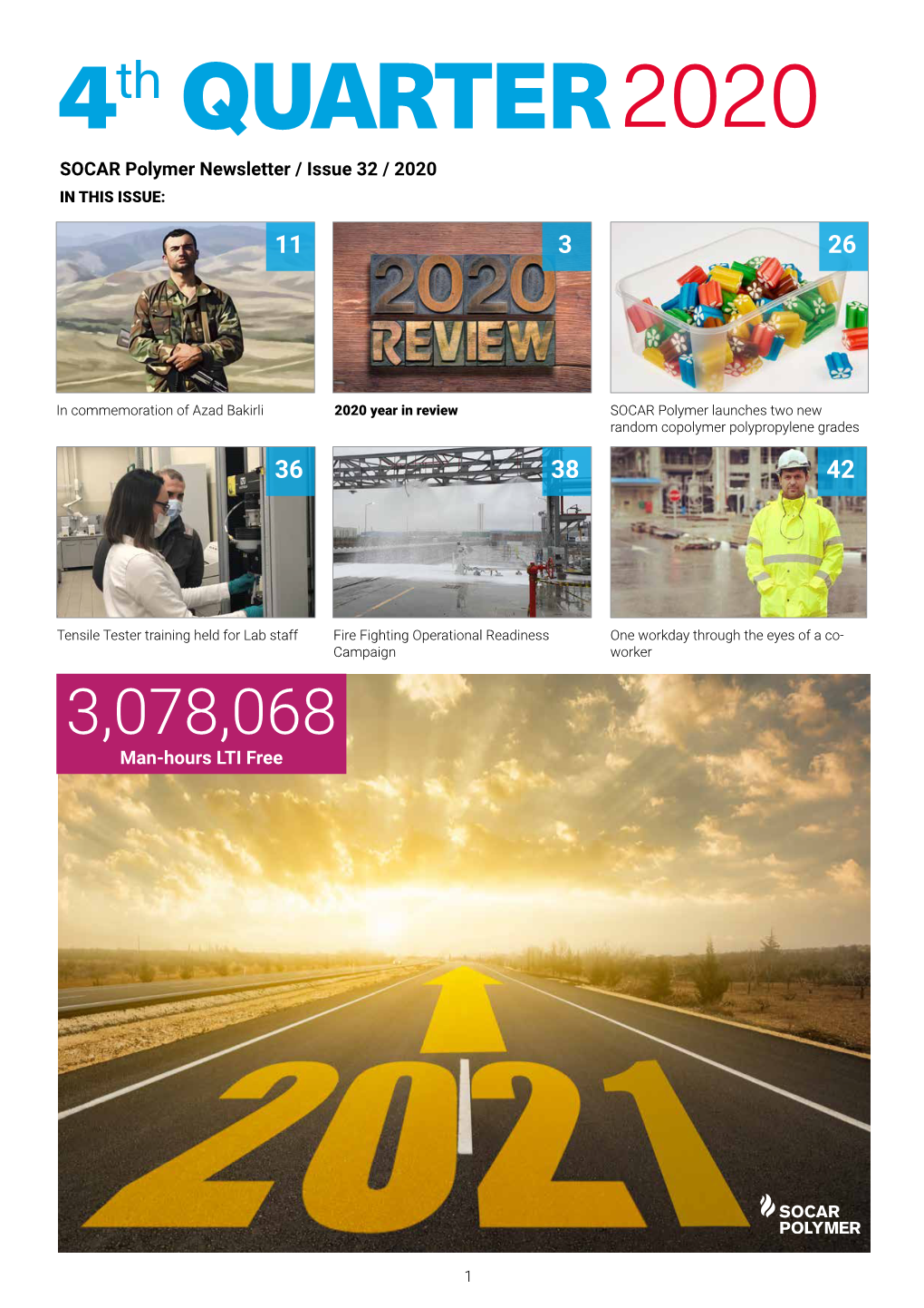 4Th QUARTER2020 SOCAR Polymer Newsletter / Issue 32 / 2020 in THIS ISSUE