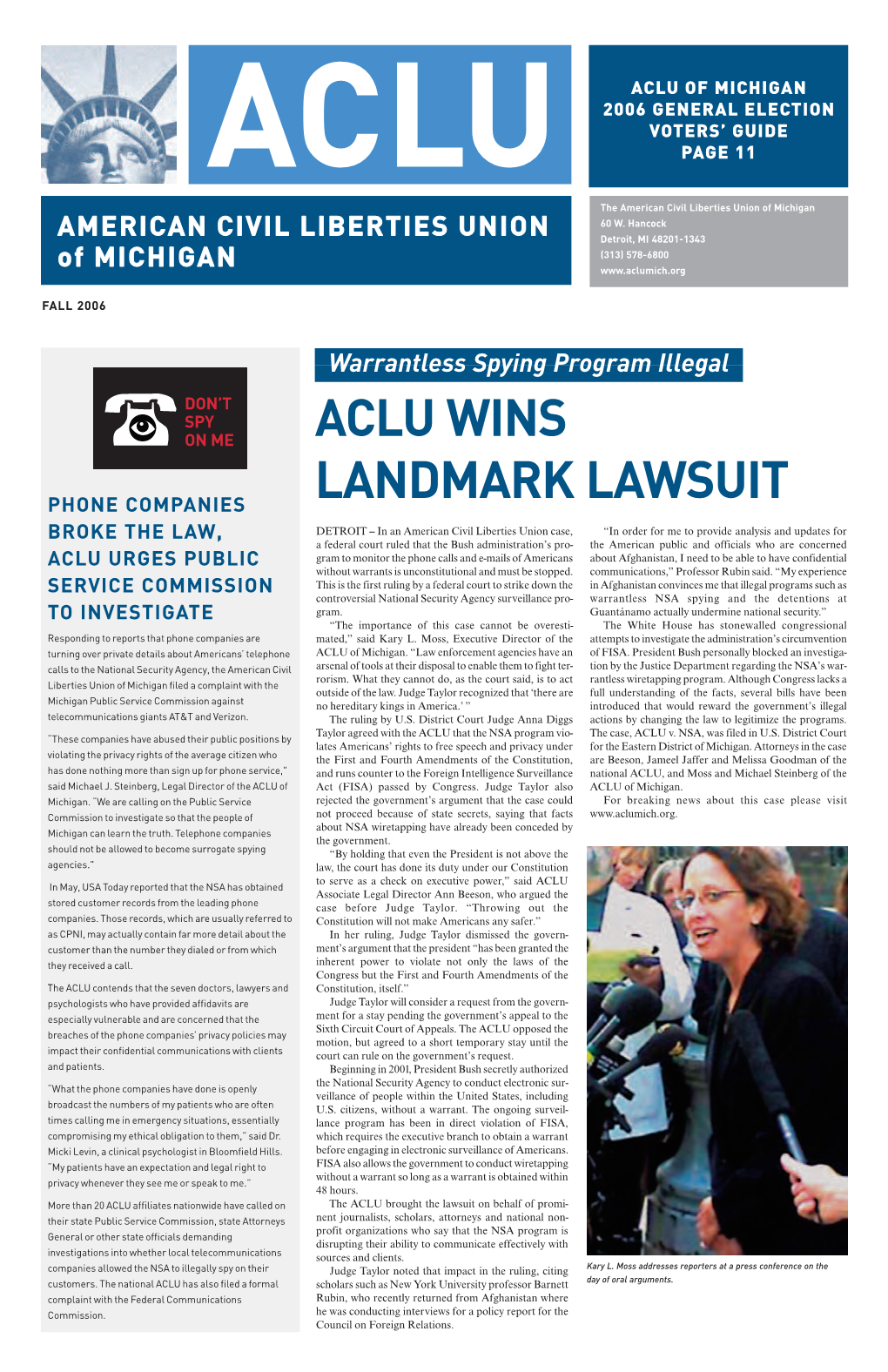 Aclu Wins Landmark Lawsuit