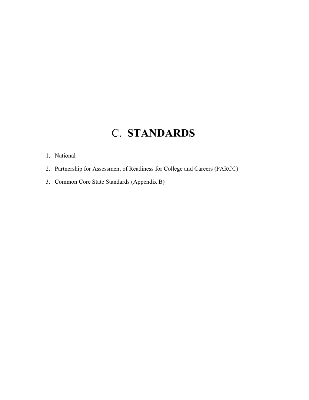 2. Partnership for Assessment of Readiness for College and Careers (PARCC)