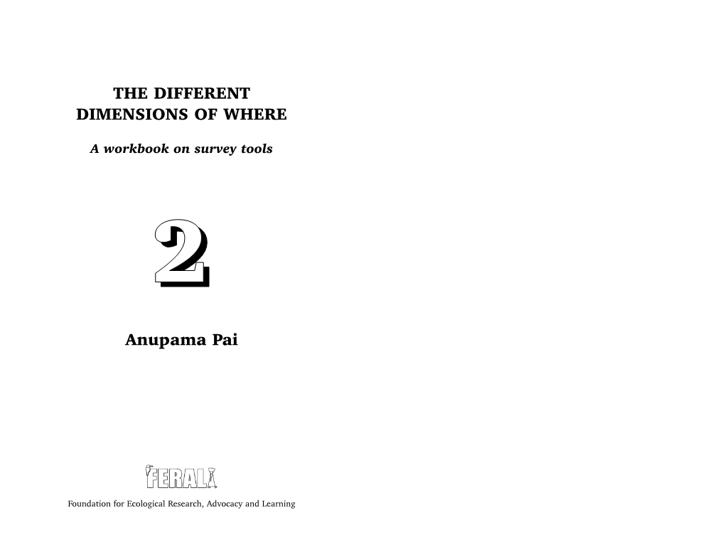 THE DIFFERENT DIMENSIONS of WHERE Anupama