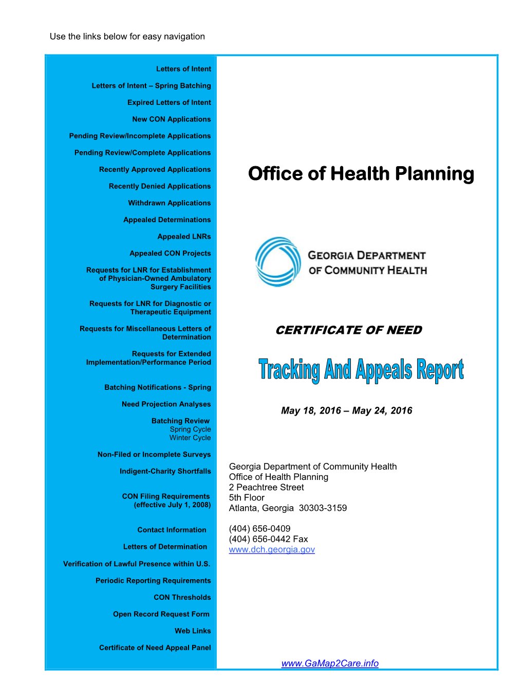 May 18, 2016 – May 24, 2016 Batching Review Spring Cycle Winter Cycle