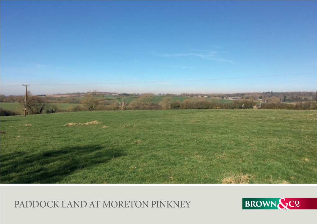 Paddock Land at Moreton Pinkney