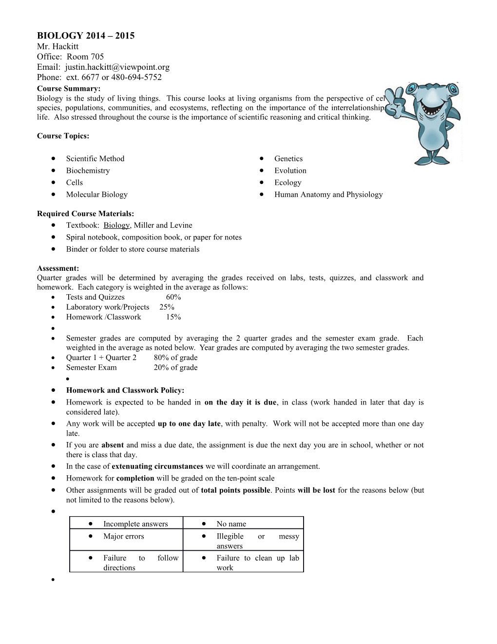 Course Summary