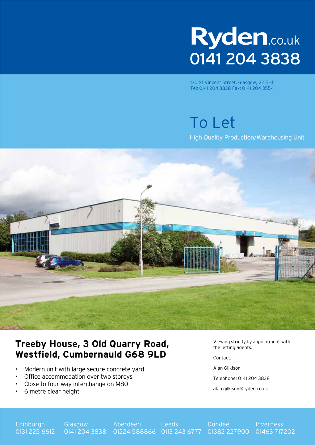 To Let High Quality Production/Warehousing Unit