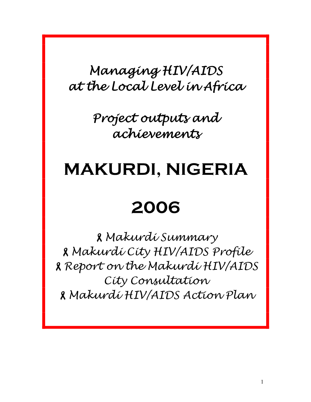 Makurdi, Nigeria 2006