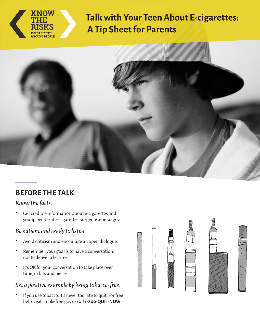 Talk with Your Teen About E-Cigarettes: a Tip Sheet for Parents