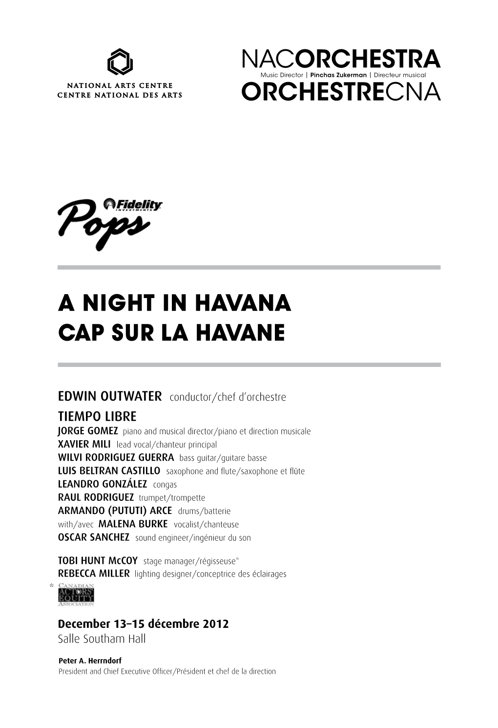 A Night in Havana Cap Sur La Havane