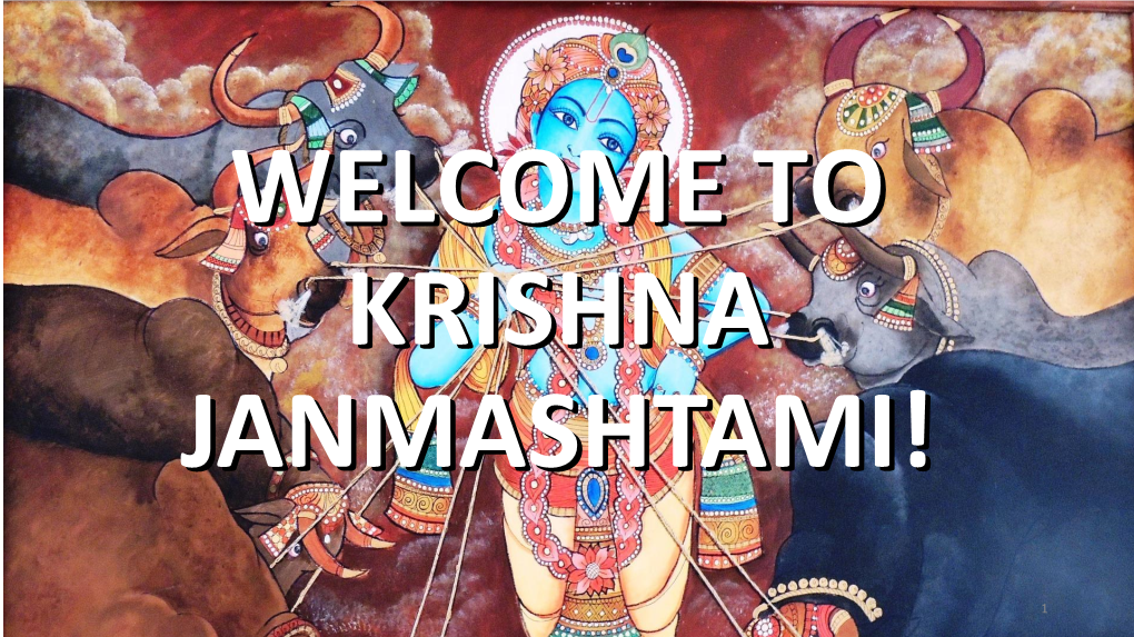 Krishna Janmashtami 2019