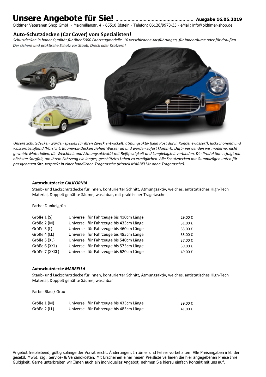 Car Cover) Vom Spezialisten! Schutzdecken in Hoher Qualität Für Über 5000 Fahrzeugmodelle