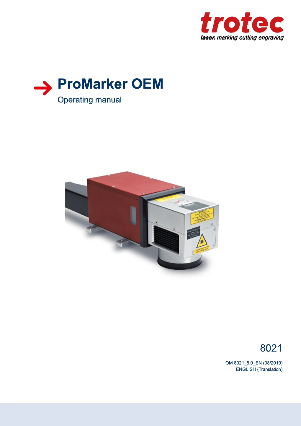 Promarker OEM Operating Manual