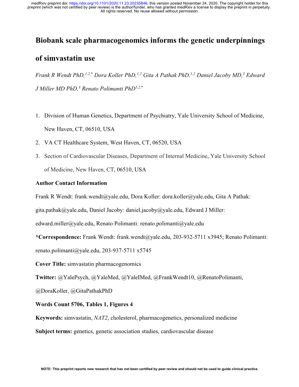 Biobank Scale Pharmacogenomics Informs the Genetic Underpinnings