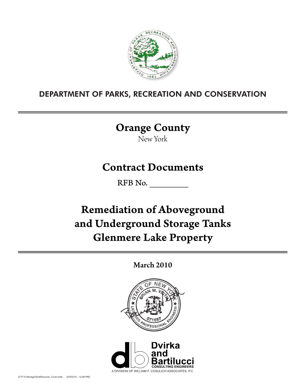 Orange County Contract Documents Remediation of Aboveground And