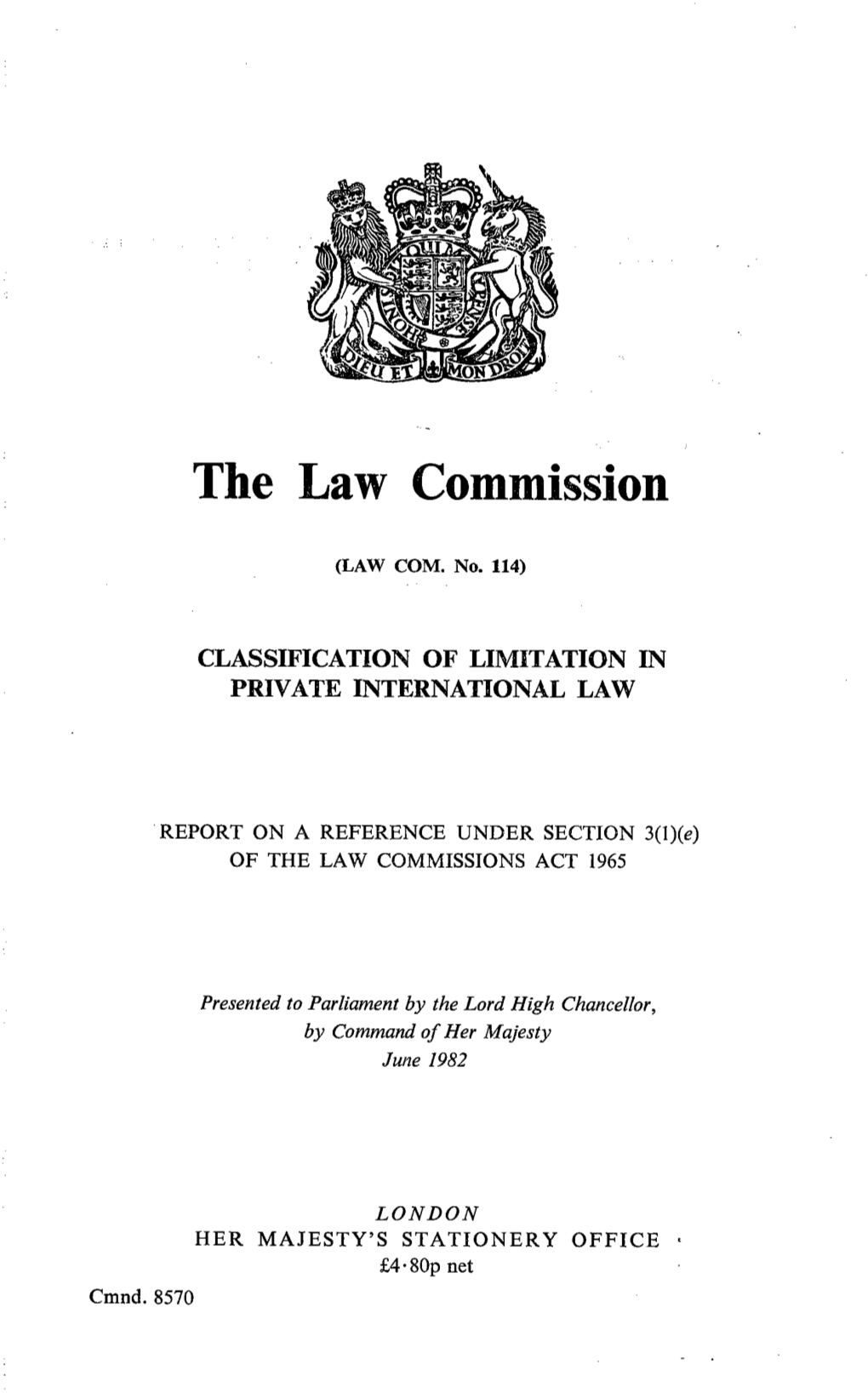 Classification of Limitation in Private International Law
