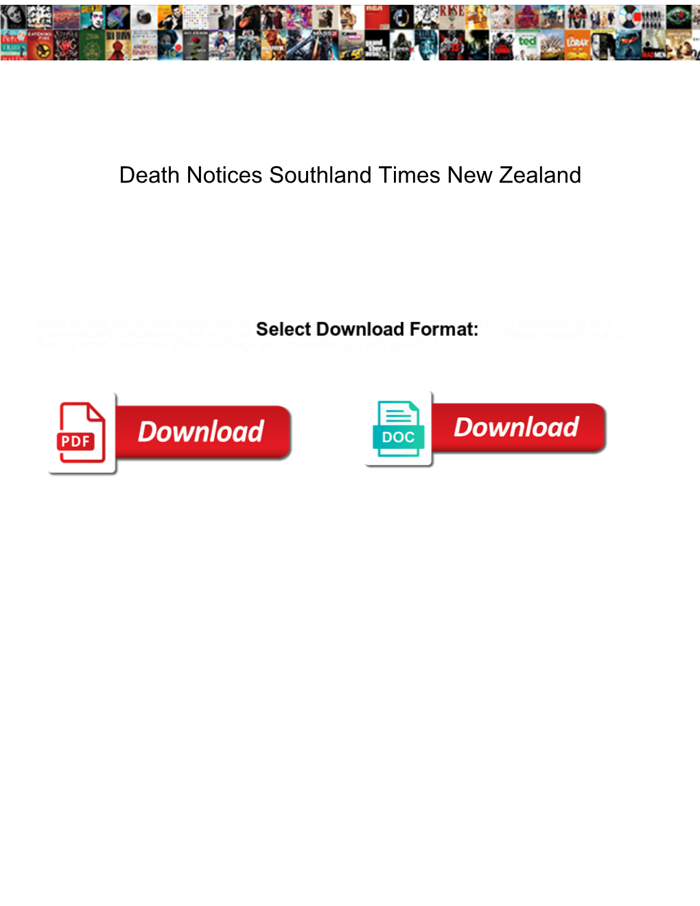 Death Notices Southland Times New Zealand