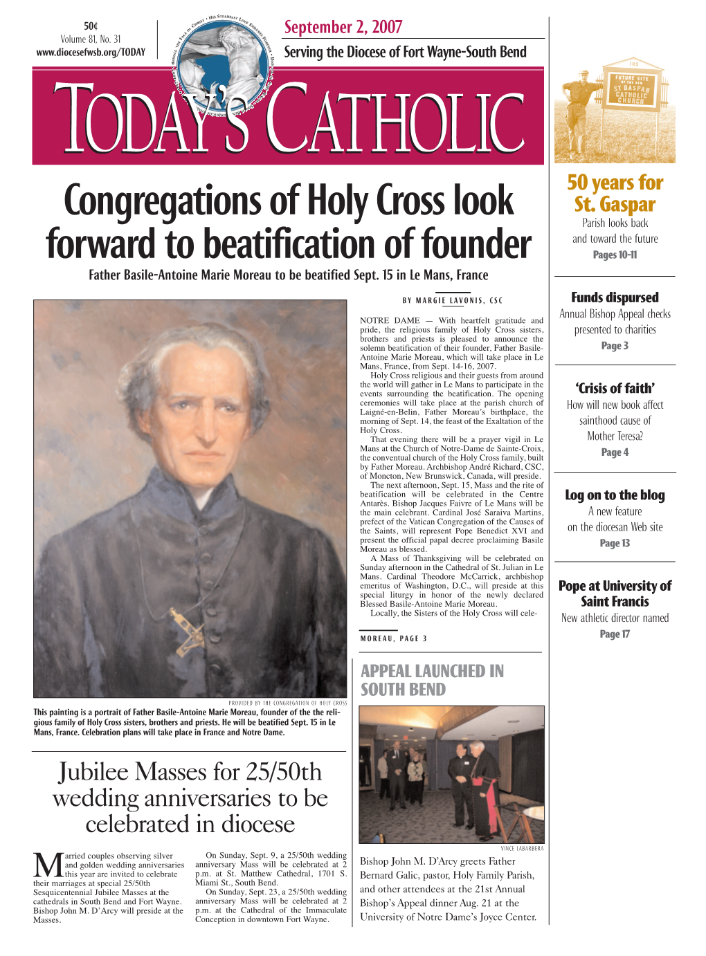 Congregations of Holy Cross Look Forward to Beatification of Founder