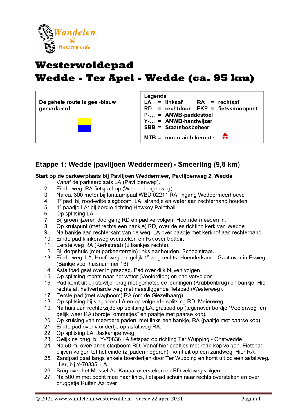 Ter Apel - Wedde (Ca