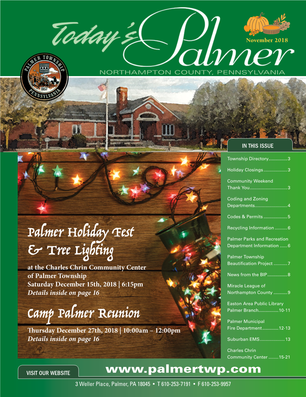 Palmer Holiday Fest & Tree Lighting Camp Palmer Reunion