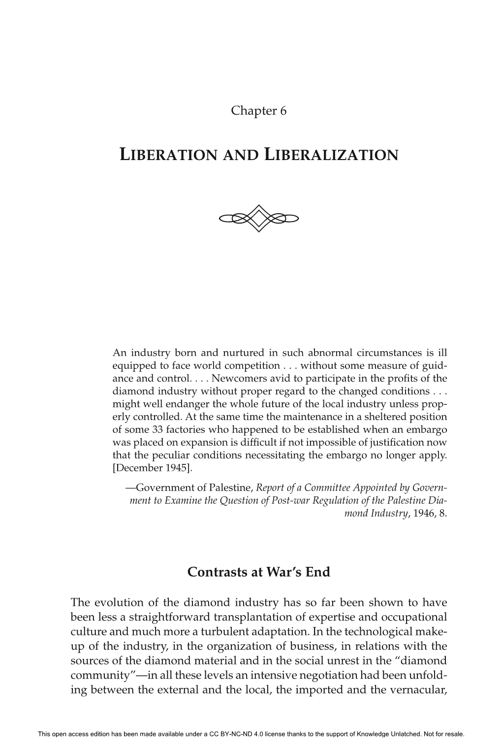 Chapter 6. Liberation and Liberalization