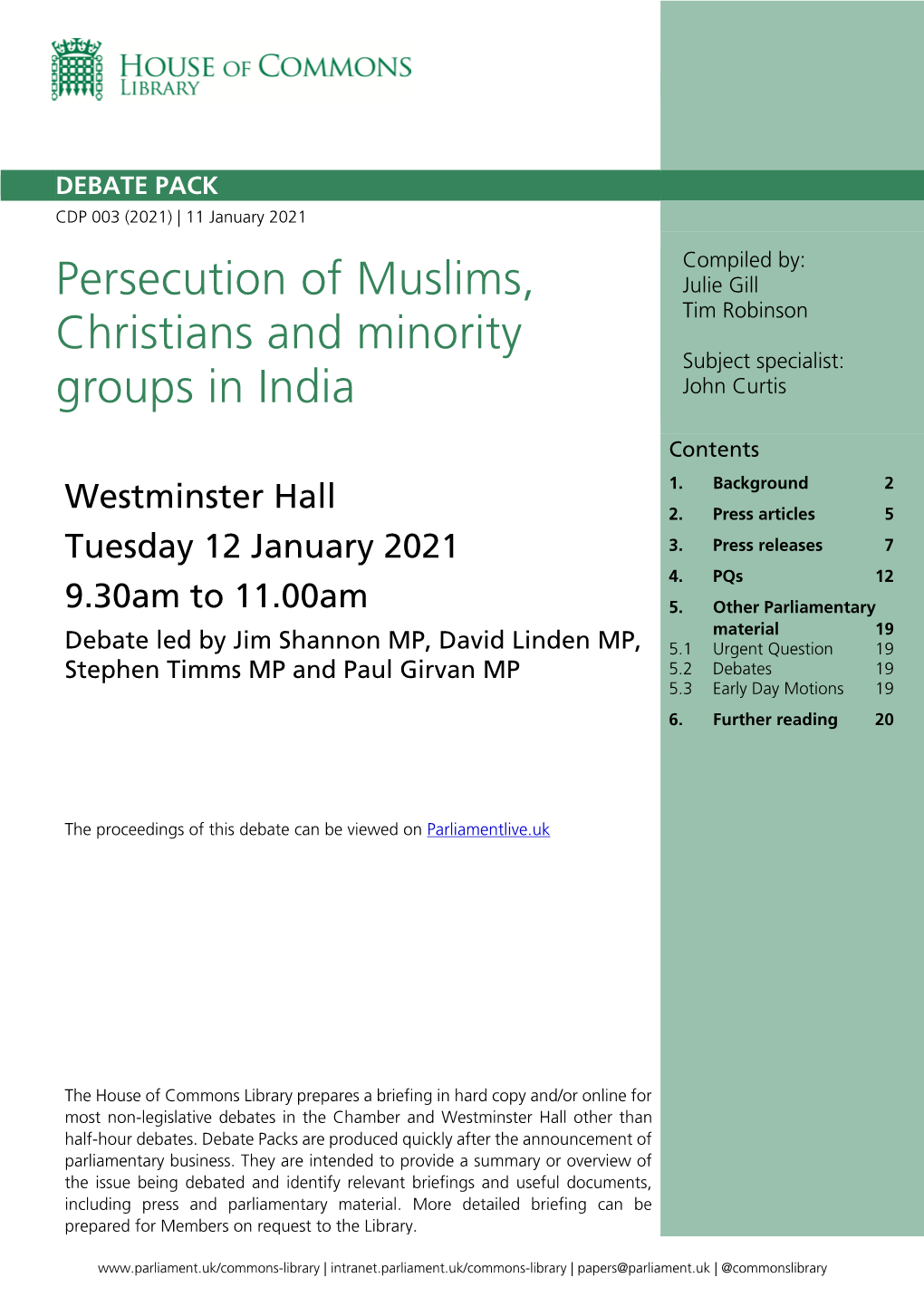 Persecution of Muslims, Christians and Minority Groups in India 3