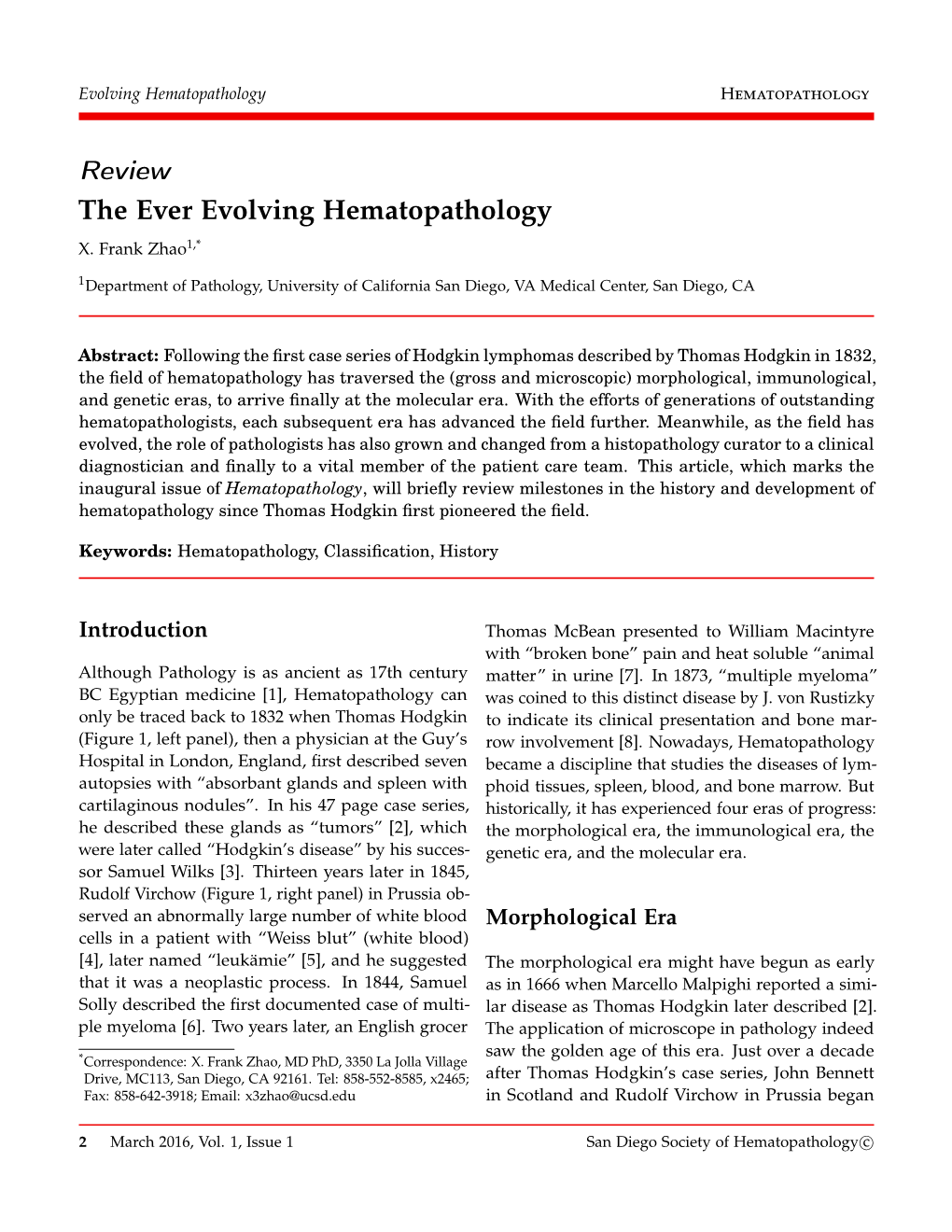 The Ever Evolving Hematopathology X