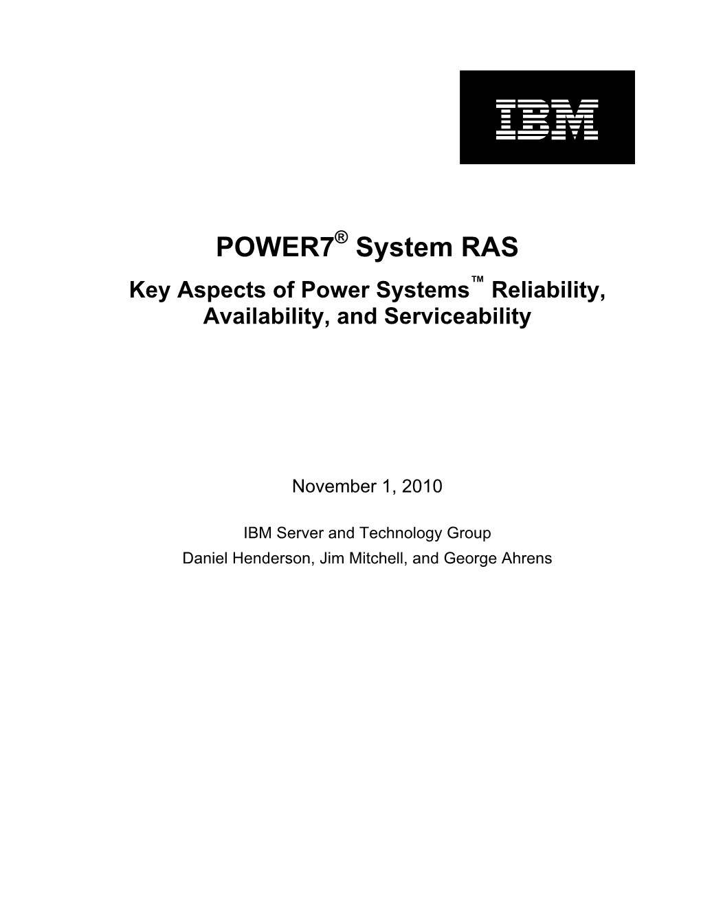 POWER7 Systems -- Integrated Across Hardware and Software -- a Key Requirement for Managing Millions of Concurrent Transactions