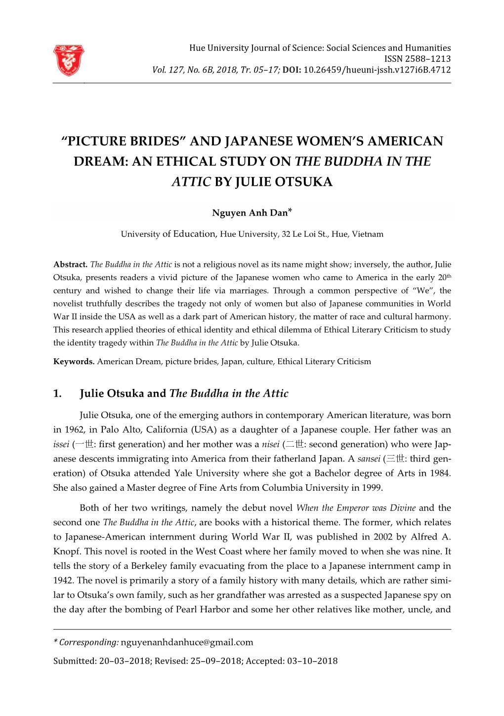 “Picture Brides” and Japanese Women's American Dream