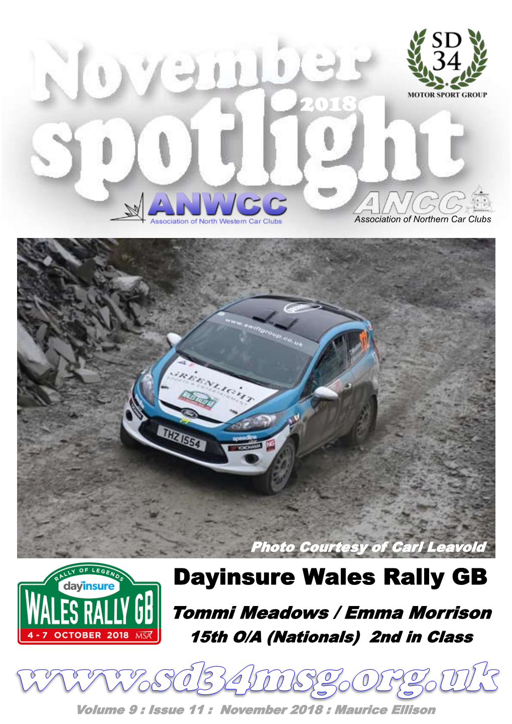 Dayinsure Wales Rally GB Tommi Meadows / Emma Morrison 15Th O/A (Nationals) 2Nd in Class