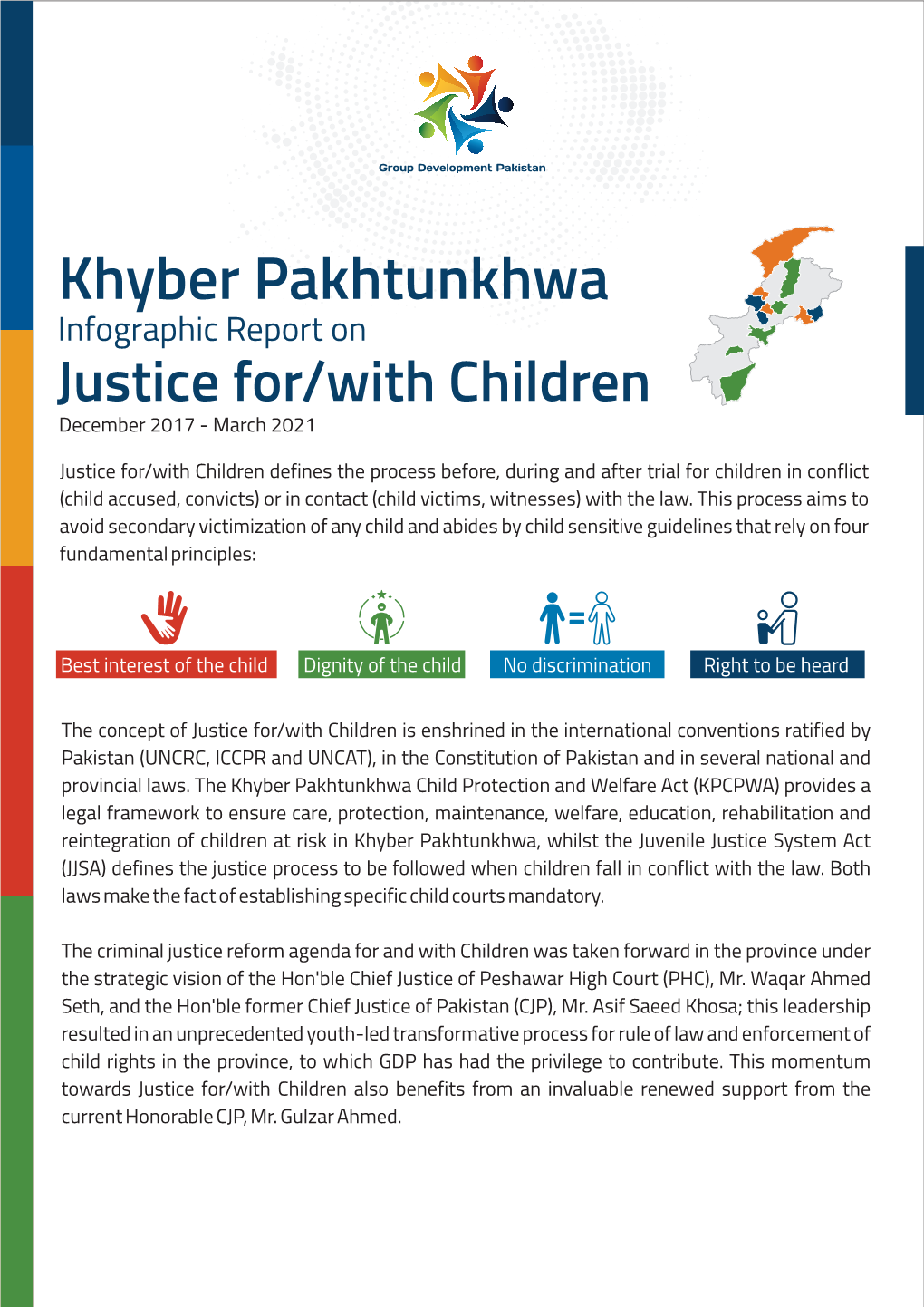 Khyber Pakhtunkhwa Infographic Report on Justice For/With Children December 2017 - March 2021