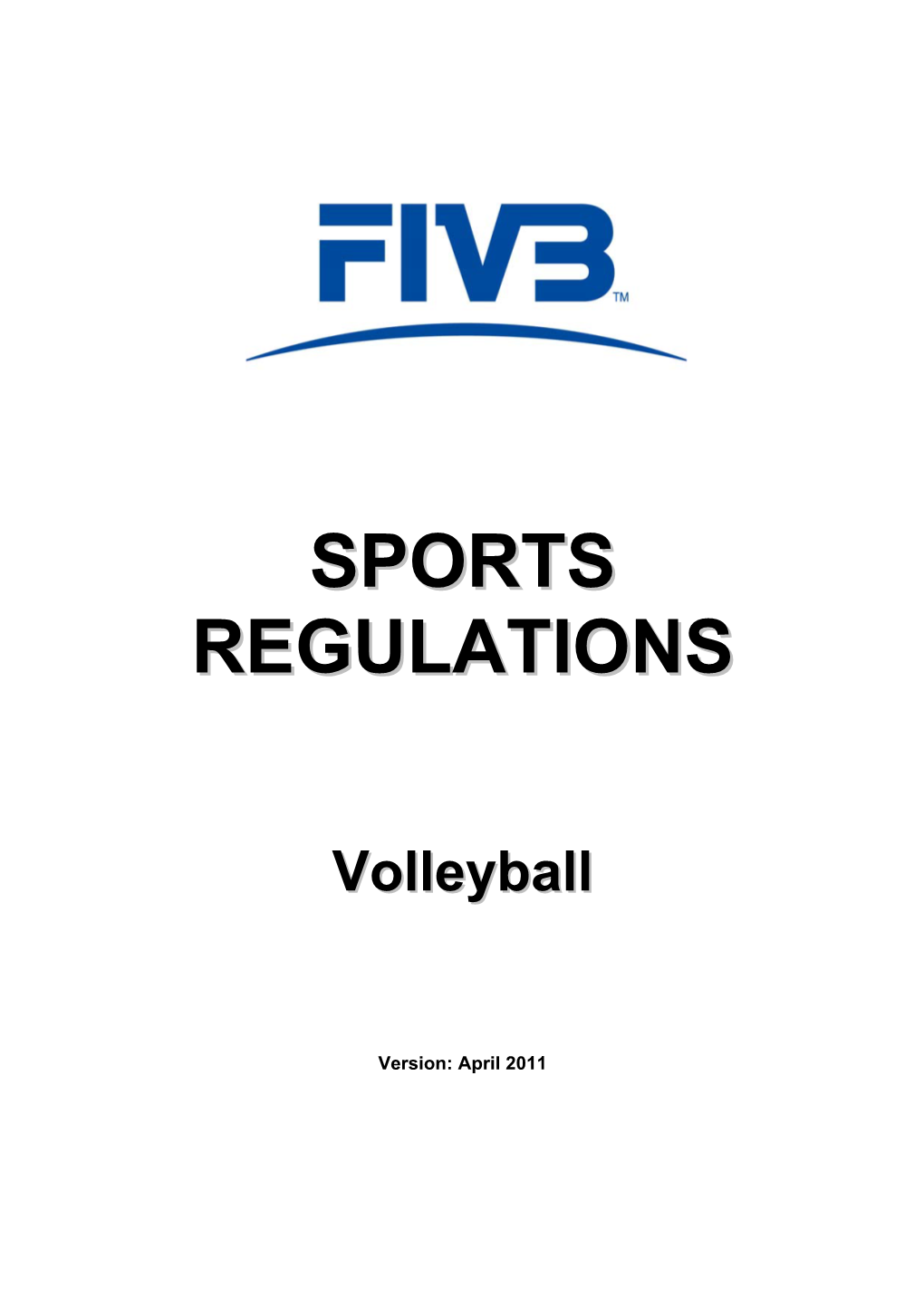 Fivb Sports Regulations