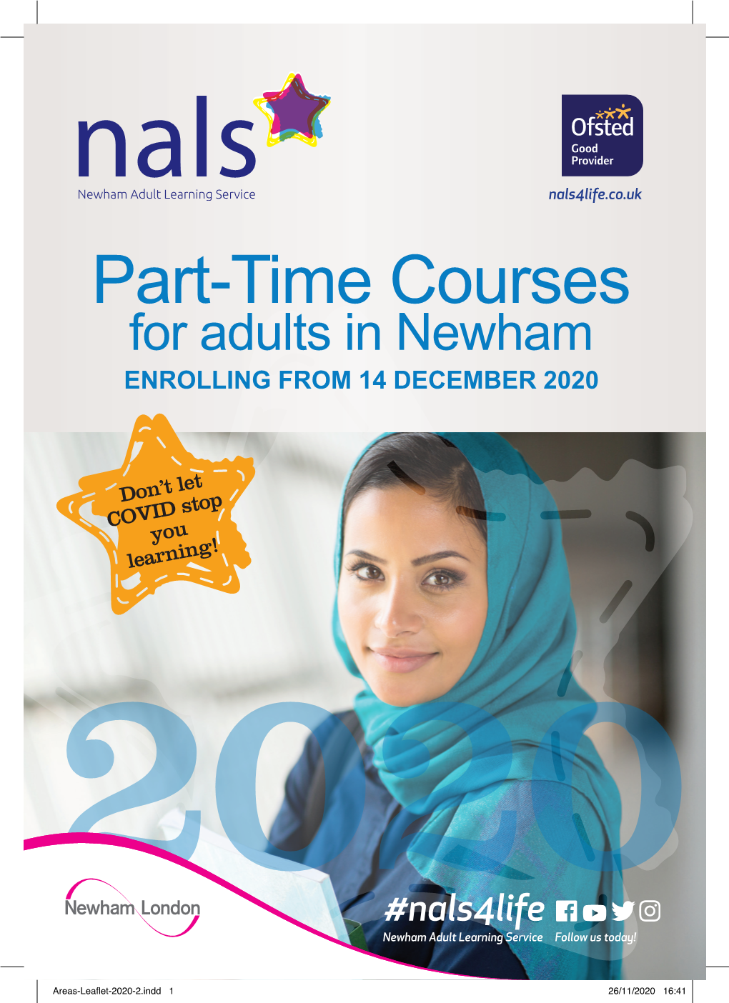 Nals4life.Co.Uk Part-Time Courses for Adults in Newham ENROLLING from 14 DECEMBER 2020