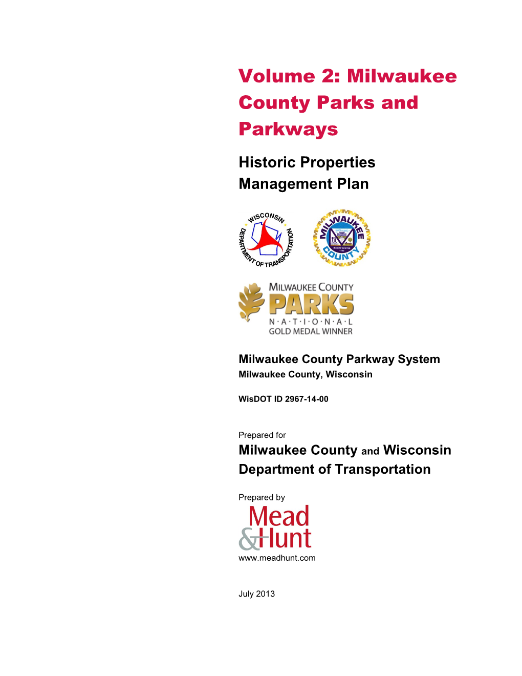 Milwaukee County Parks and Parkways