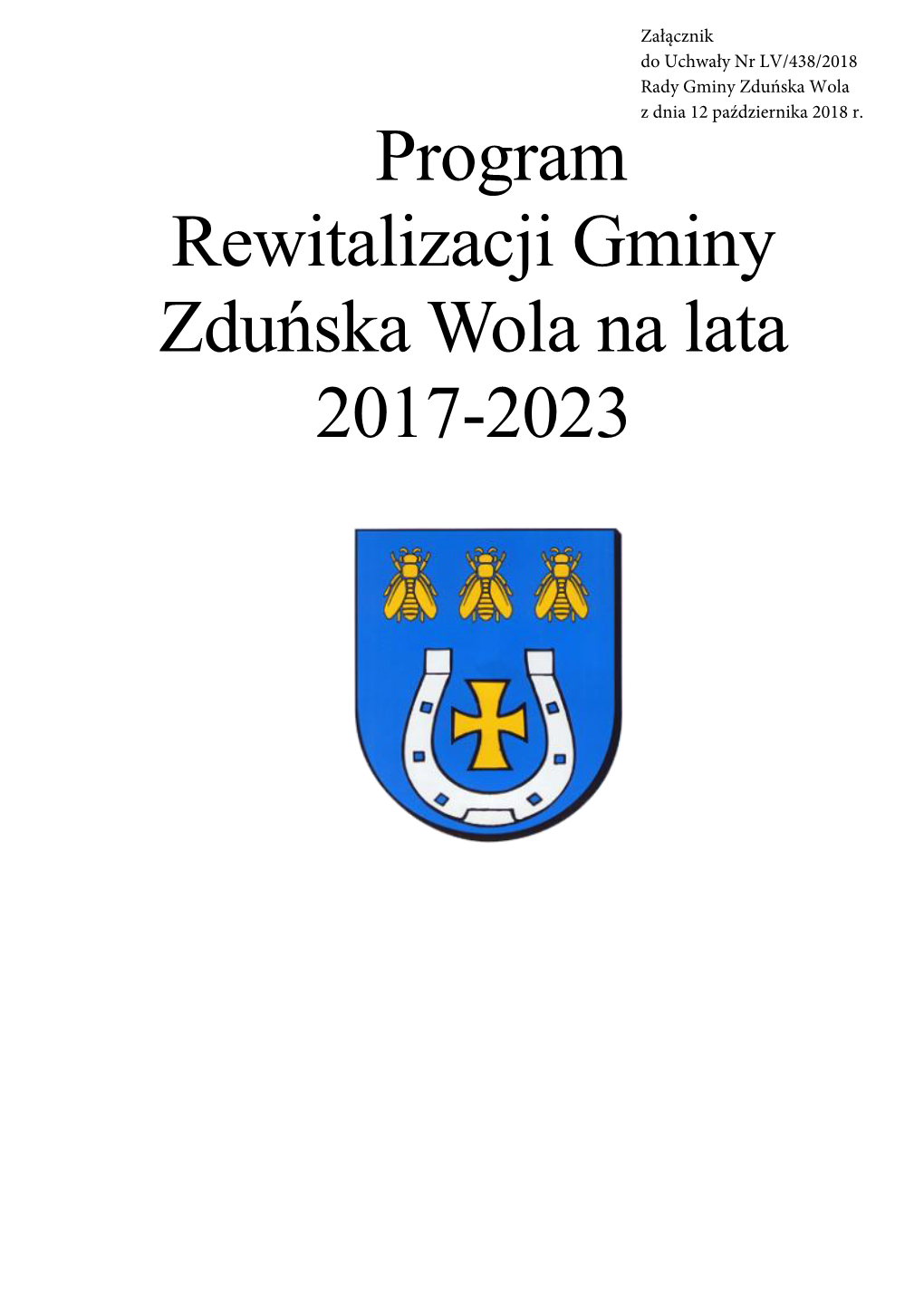 Program Rewitalizacji Gminy Zduńska Wola Na Lata 2017-2023