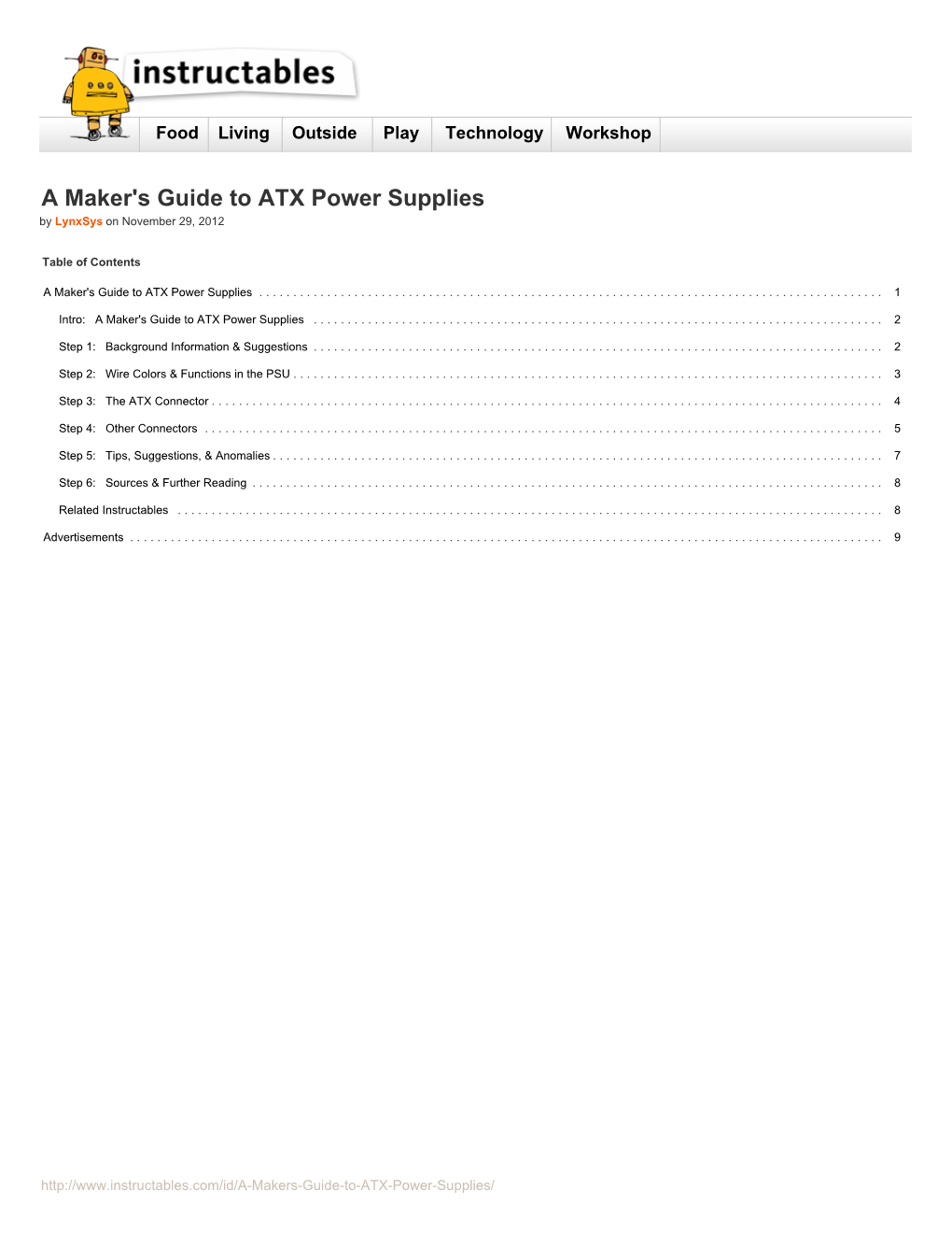 A Maker's Guide to ATX Power Supplies by Lynxsys on November 29, 2012