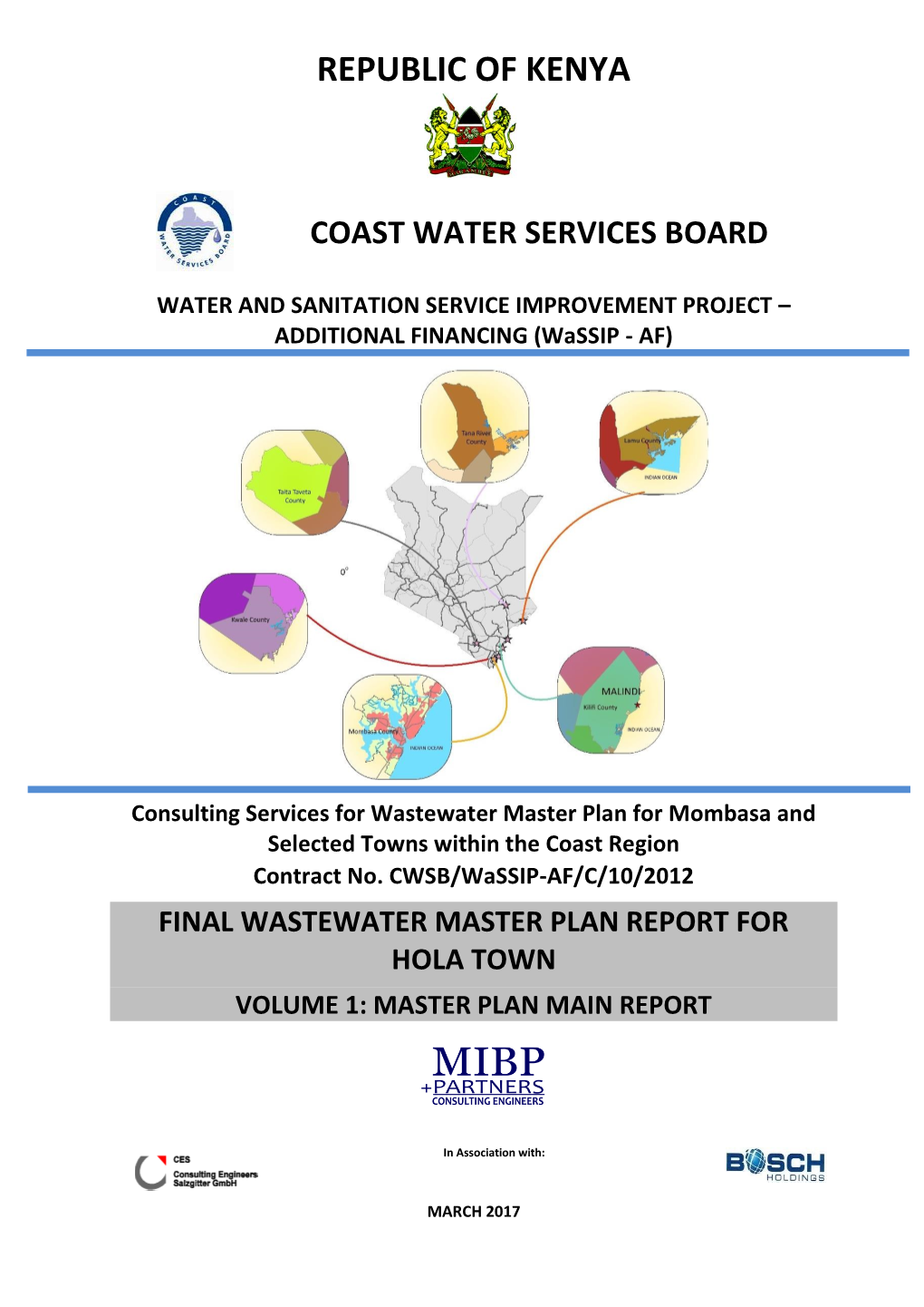 Wastewater Master Plan Report for Hola Town