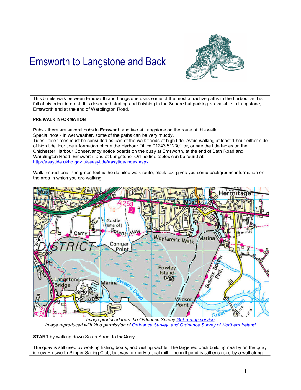 Emsworth to Langstone and Back