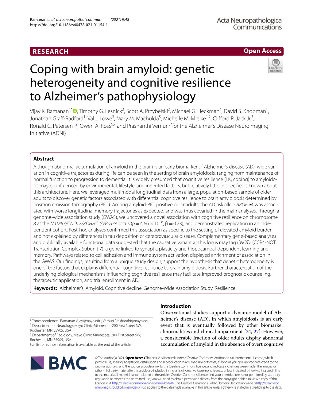 Downloaded from the ADNI Database Ate in Analyses, Representing an Estimate of Early-Age