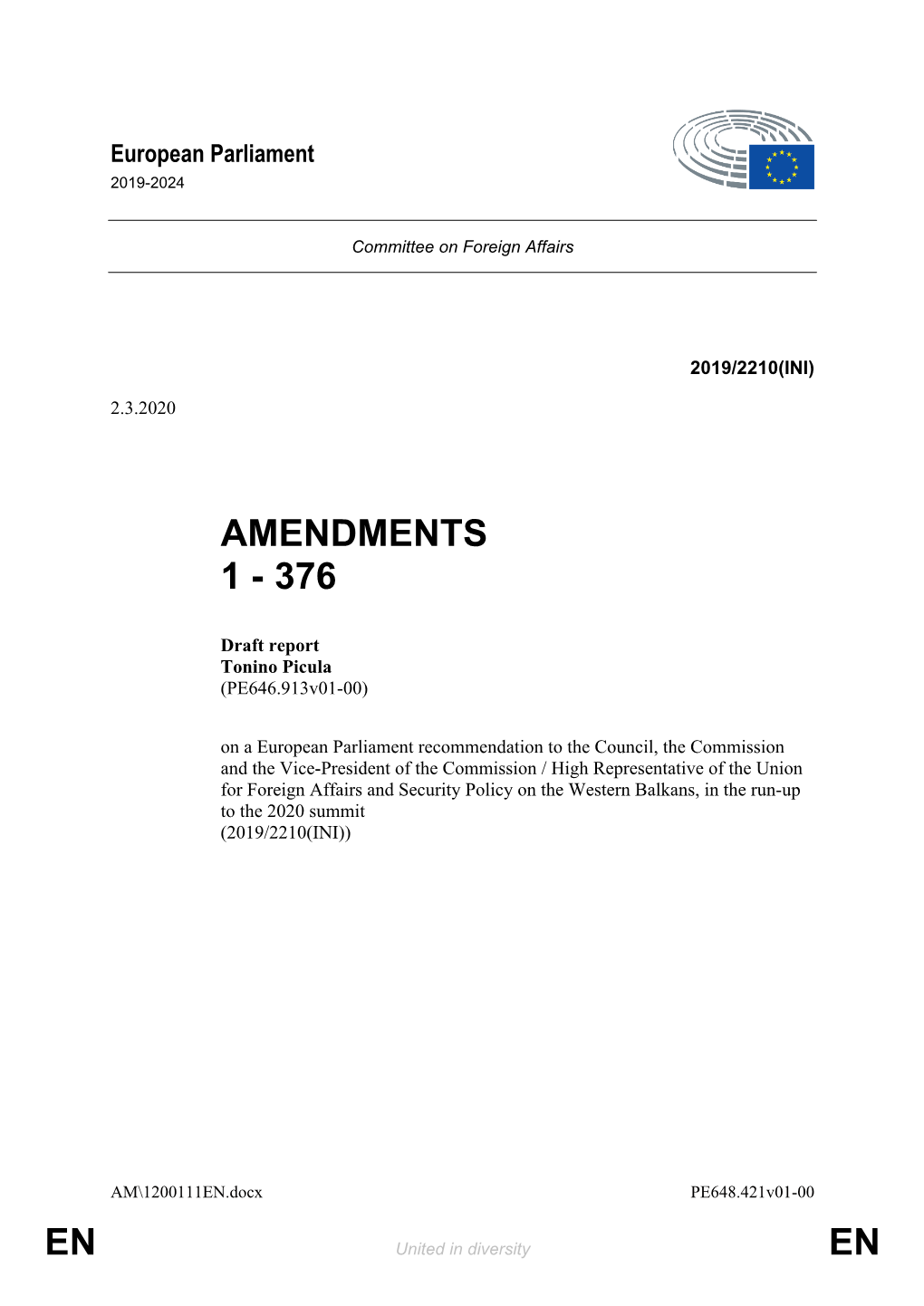 En En Amendments 1