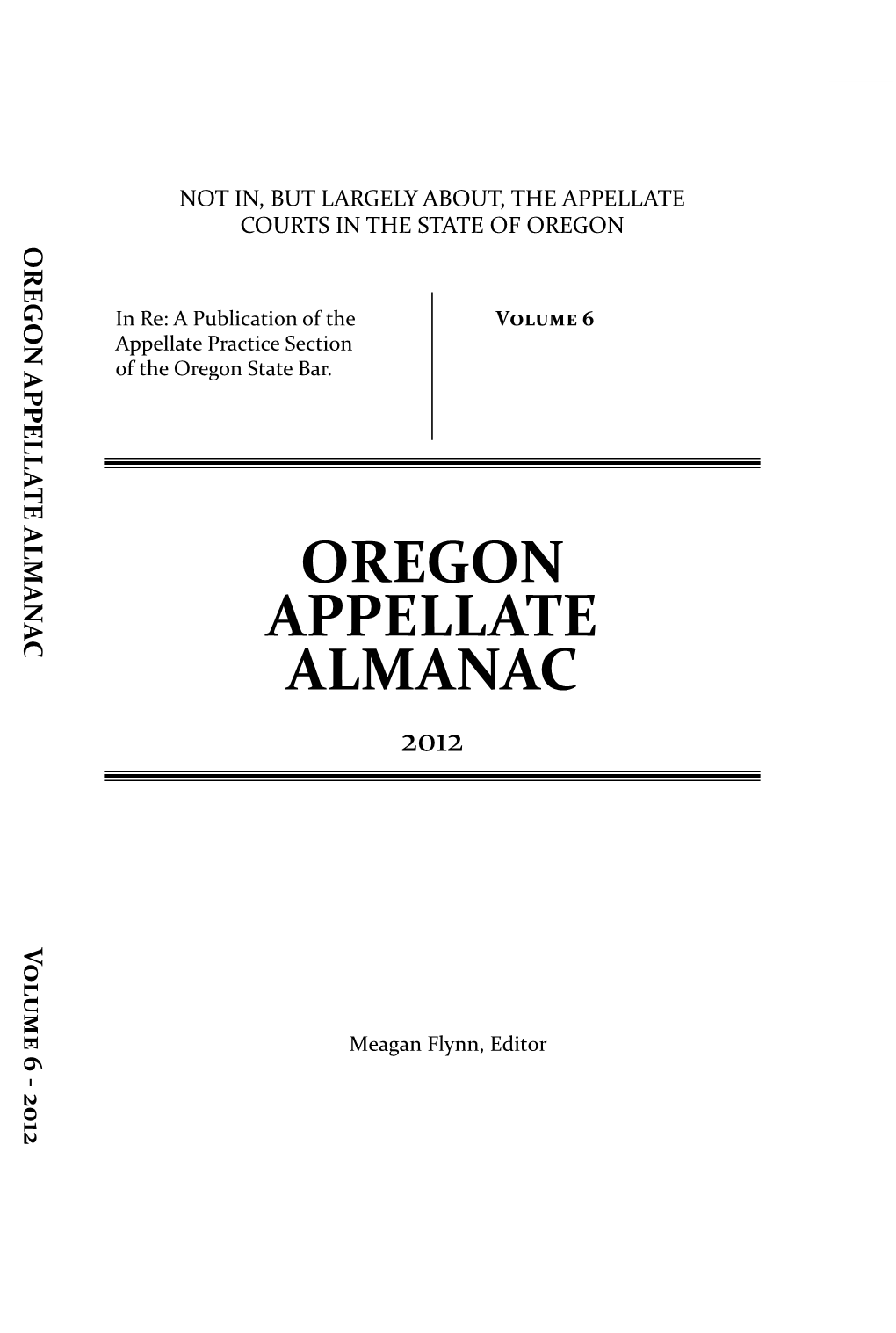 Oregon Appellate Almanac