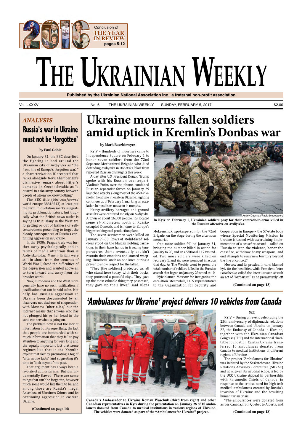 The Ukrainian Weekly, 2017