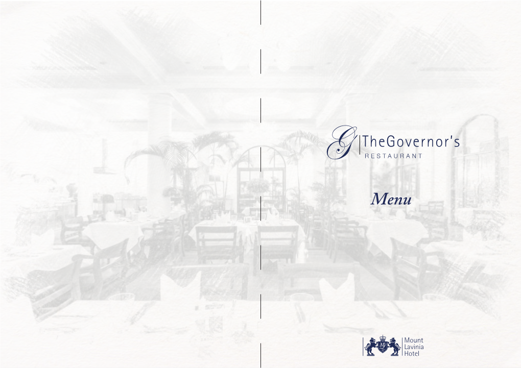 Governer's Menu