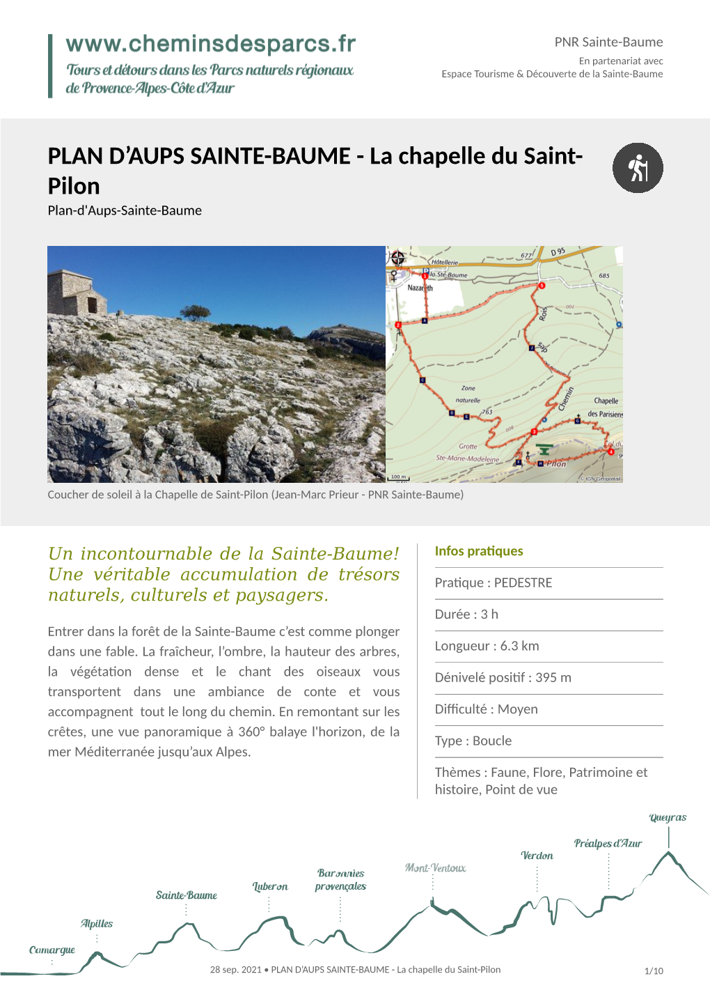 Plan D'aups Sainte-Baume Arrivée : Espace Tourisme & Découverte De La Sainte-Baume, Plan D'aups Sainte-Baume Balisage : GR® PR