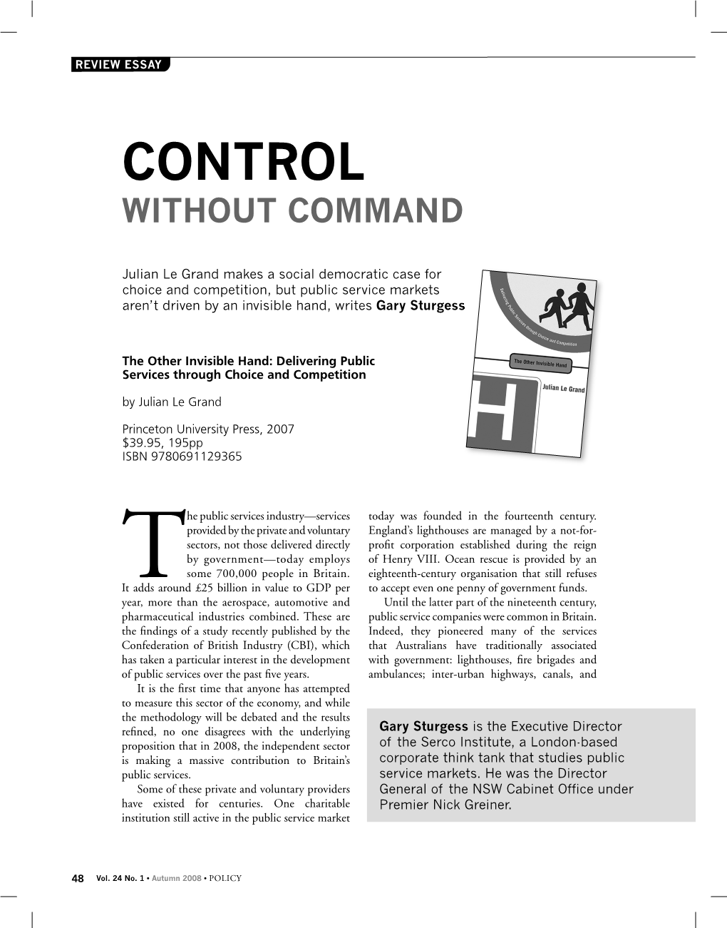 Control Without Command