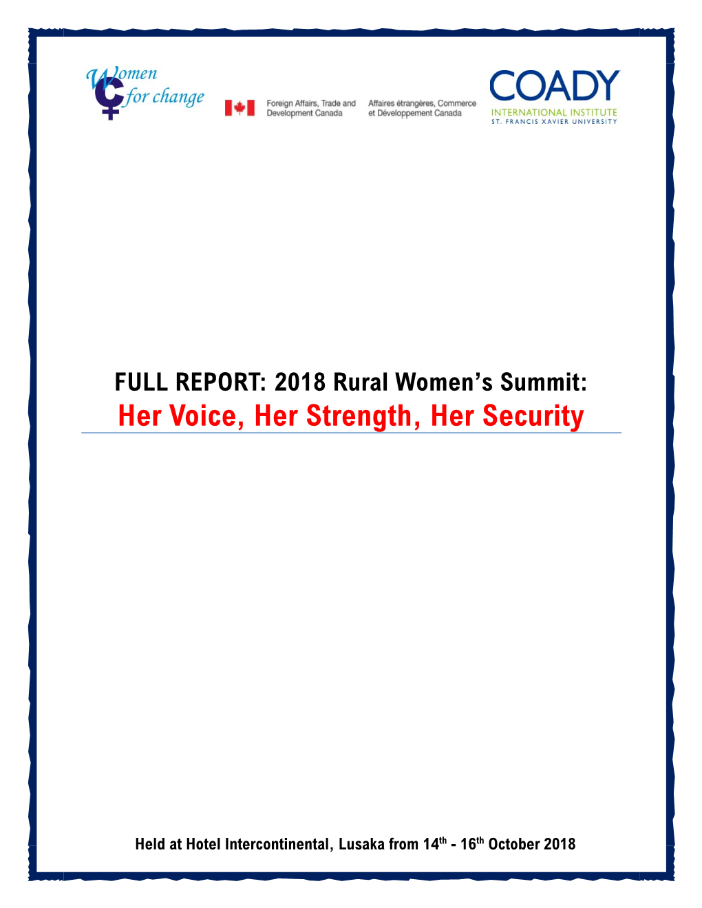 2018 Rural Women's Summit